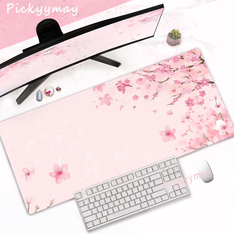 Office Desk Tech Accessories - Alfombrilla de ratón con flores de