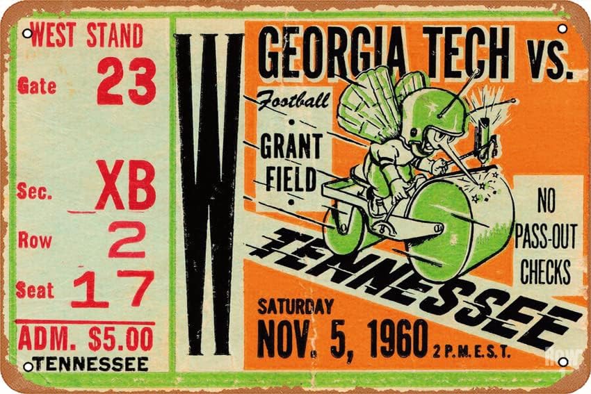 Office And Tech - Póster de 1960 GEORGIA TECH VS.