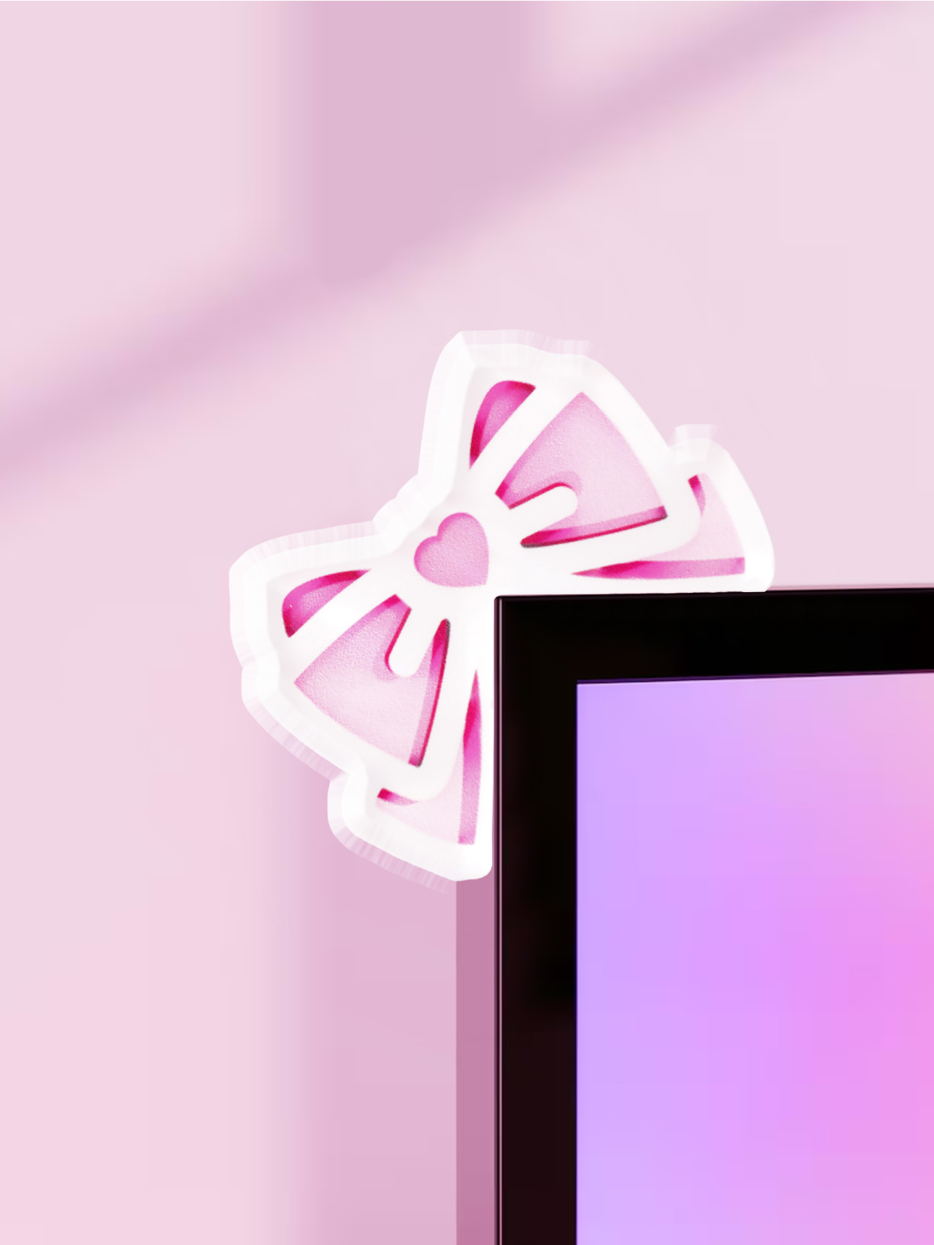 Office Technologies - Decoración de Monitor de arco Kawaii,