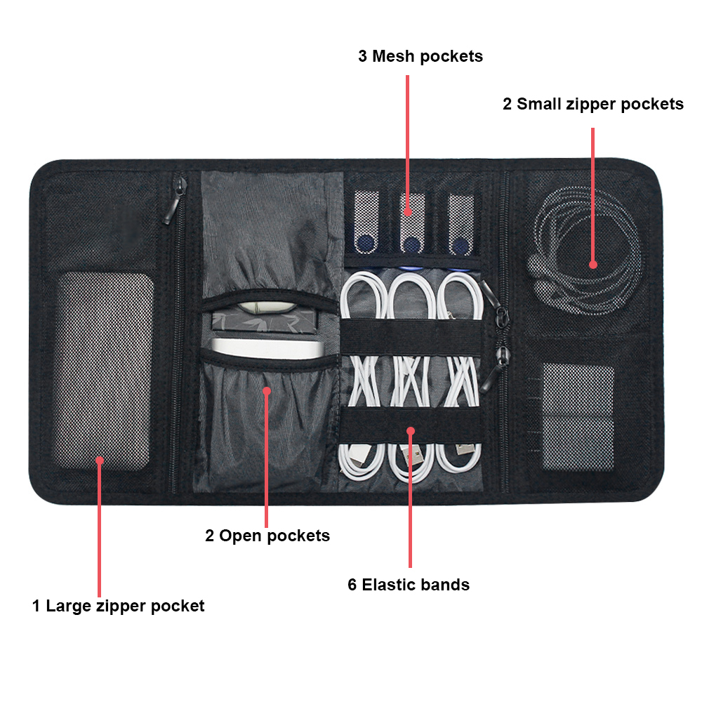 Bolsa Organizadora de Cables,  - Office And Tech reseña y precio