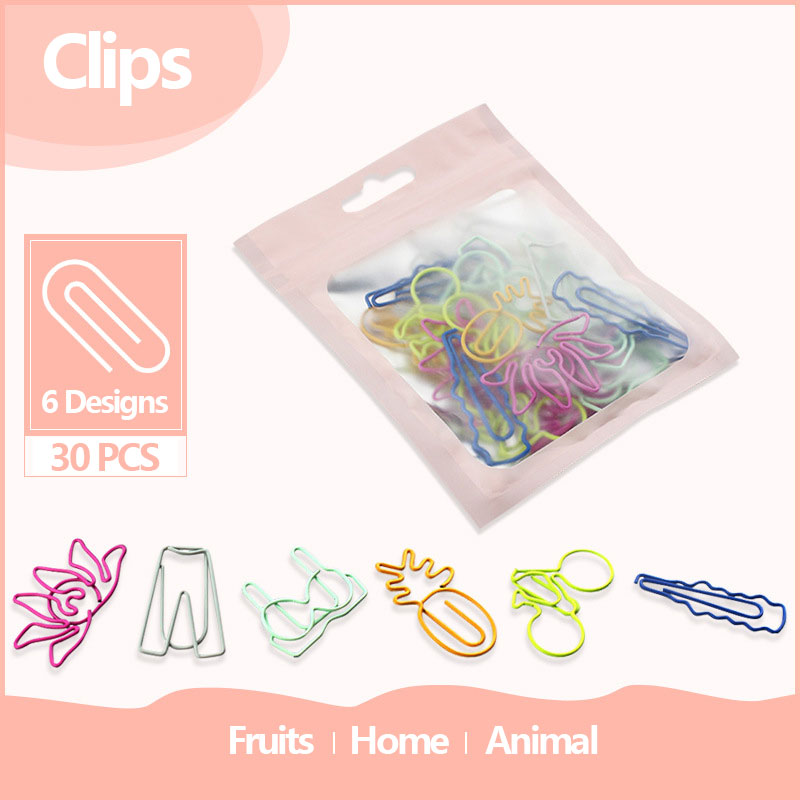 30 Uds. Clips de papel Kawaii, - Office Desk Tech Accessories reseña y precio
